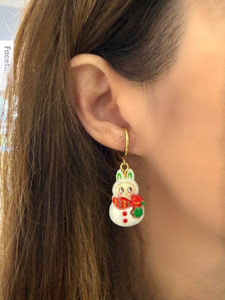 Mono orecchino labubu Christmas edition Natale vari sogetti