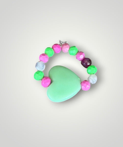 Anello colors con cuore grande