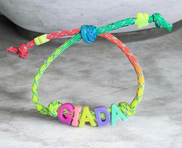 Bracciale Marine Florida con nome o parola personalizzabile