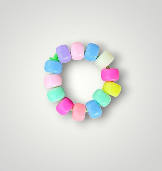 Anello colors  con mini pony Beads