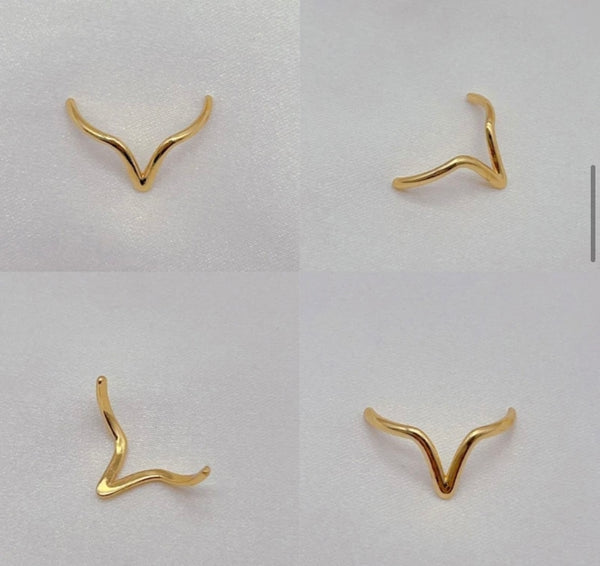 Shaper a V gioielli per il viso face jewels orecchino per il naso setto  nasale bridge clip non serve avere il buco
