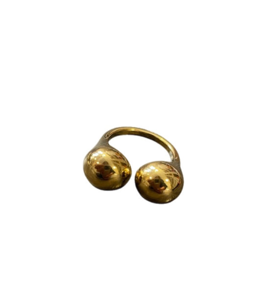 Anello Double sfere   due varianti colore