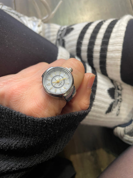 Anello orologio rotondo  due varianti colore