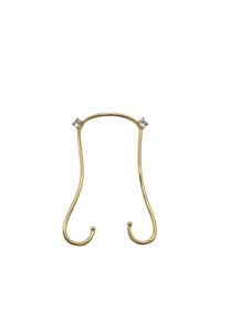 Shaper due punti luce gioielli per il viso face jewels 
orecchino per il naso setto nasale
Bridge clip non serve avere il buco