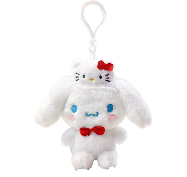 Portachiavi e applique borsa Pimp your Bag Cinnamorol Hallo kitty in peluche 50 esimo