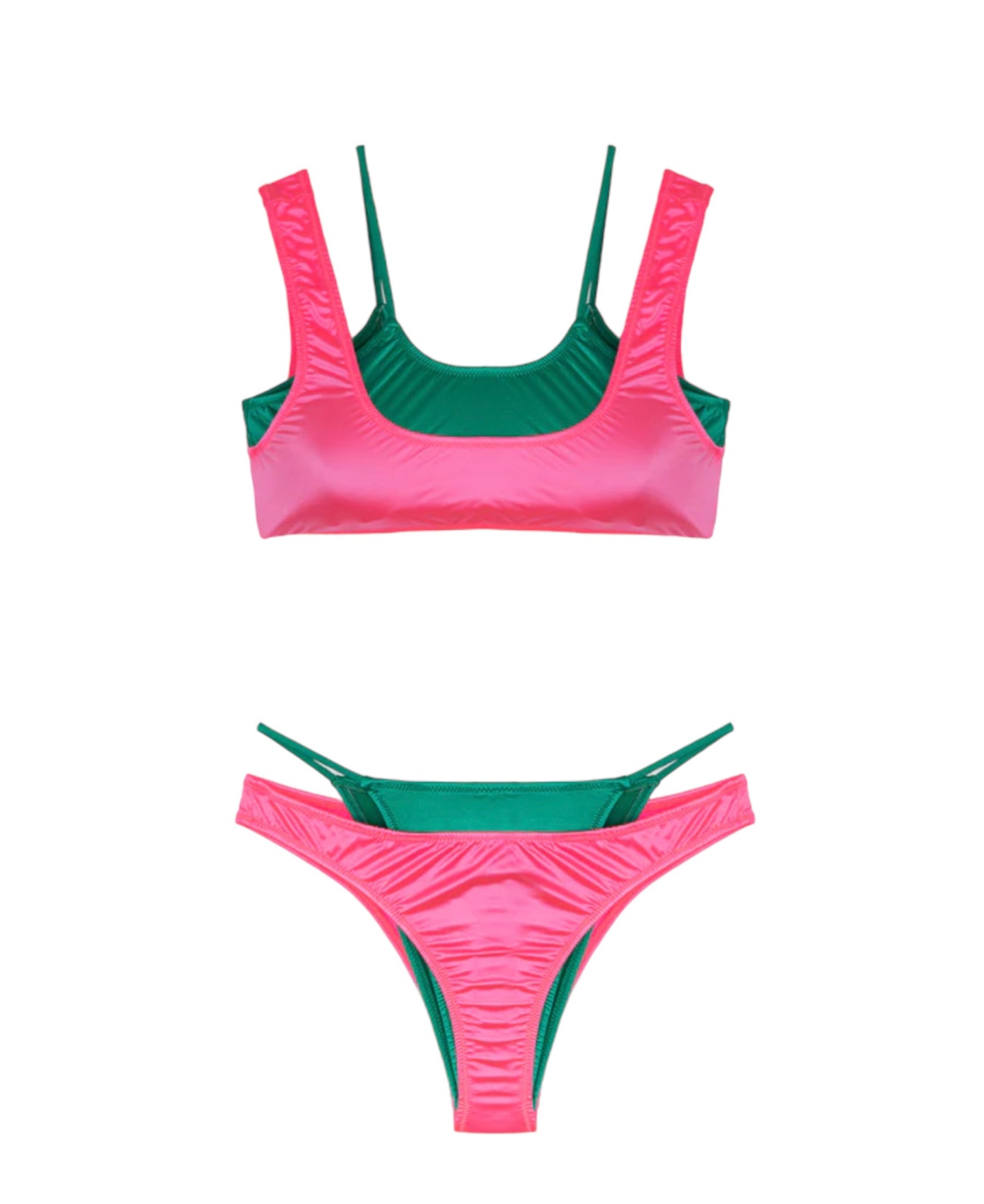 BIKINI MEFUI TOP E SLIP FISSO GLITCH