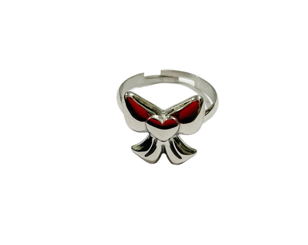 Anello fiocco regolabile due varianti colore