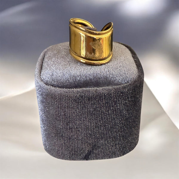 Anello manetta onda    due varianti colore
