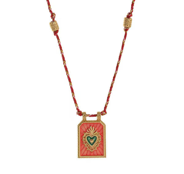 Collana Ibiza cuore sacro vari colori