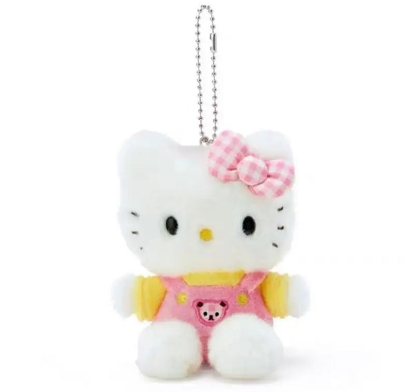 Portachiavi e applique borsa Pimp your Bag hallo kitty tutina rosa  in peluche