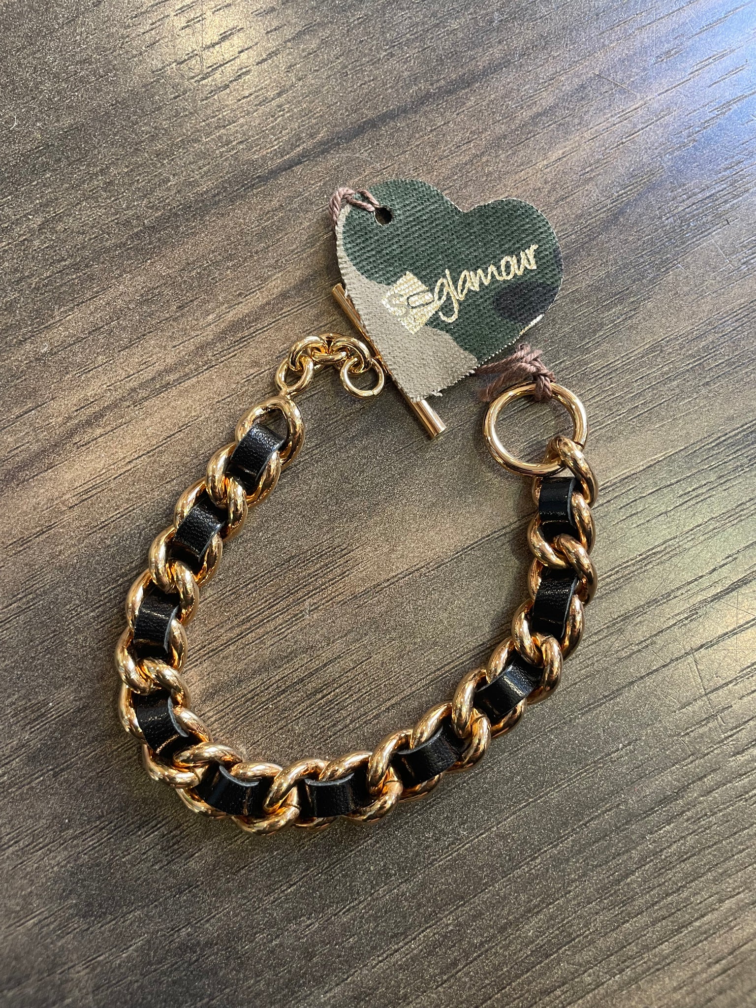 Bracciale groumette pelle So Glamour vari colori