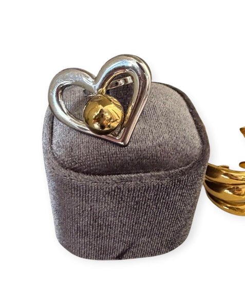 Anello isla Bonita cuore balls   due varianti colore
