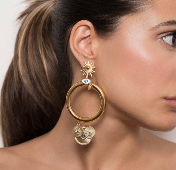 Coppia orecchini principessa glam basic Seul