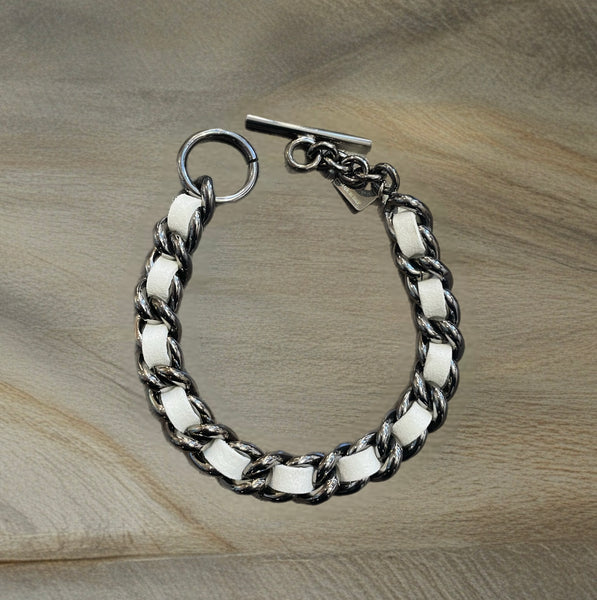 Bracciale groumette pelle So Glamour vari colori