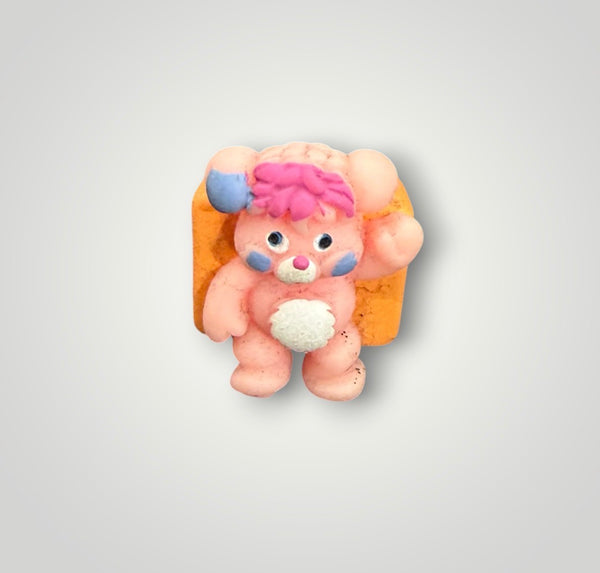 Anello resina barra  quadrata popples rosa