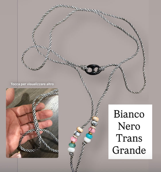 Collana Marine Florida centrale chain nero    in vari colori