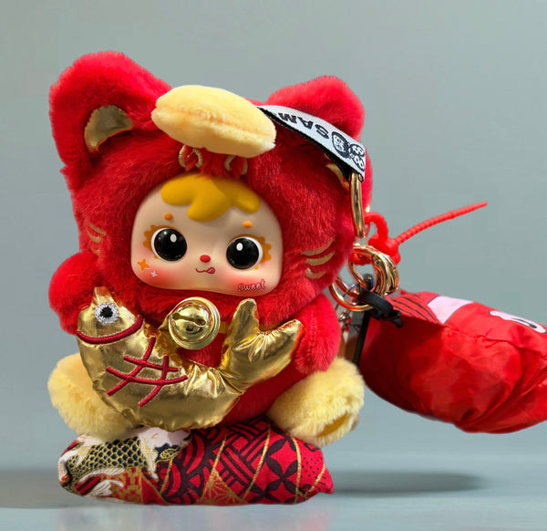 Pimp your bag Samuel serie "Eight Directions of Wealth Cat" abbondanza anno dopo anno