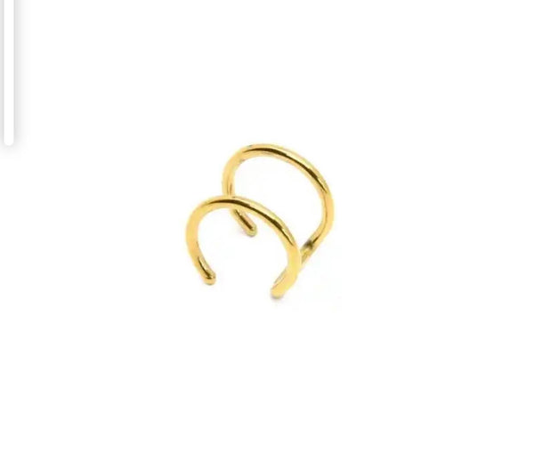 Face jewels Labret Orecchino per labbro gioielli per il viso  
Doppio anello  clip non serve
avere il buco due varianti colore