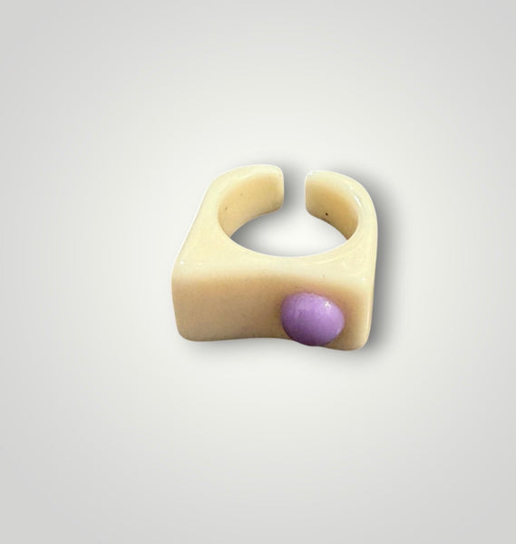 Anello resina con pois colorato l’anello sceglie dove andare vari colori