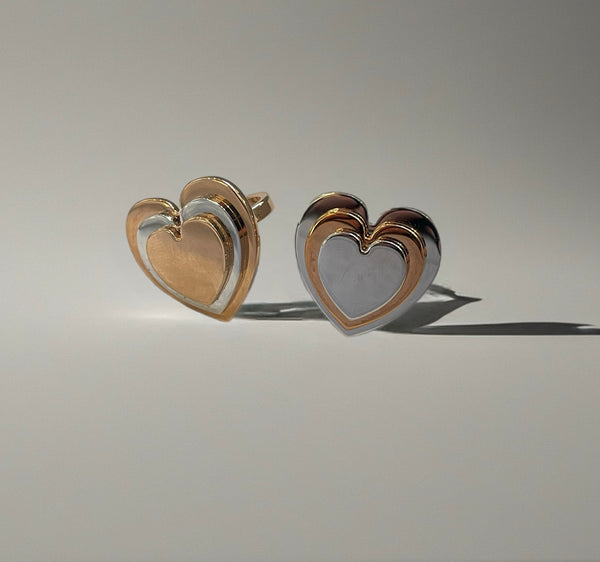 Anello cuore 3d  So Glamour due varianti colore