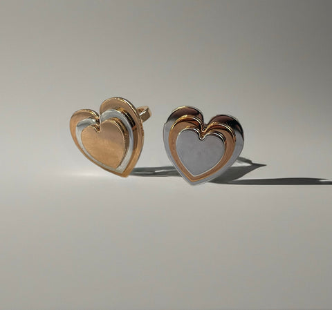 Anello cuore 3d  So Glamour due varianti colore