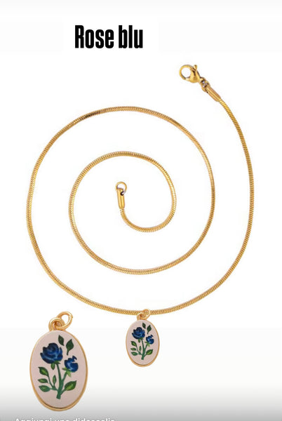 Collana Love Little Italy retro’ Flower vari disegni
