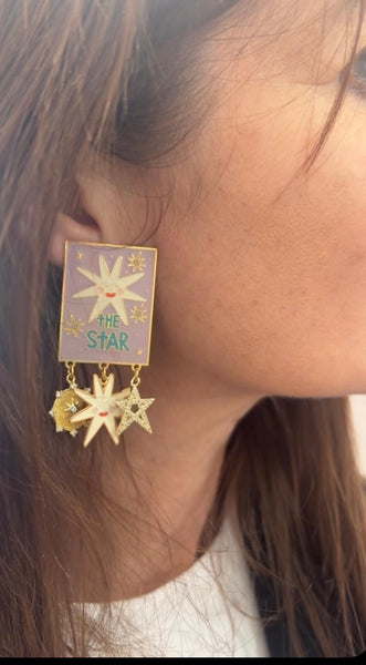 Coppia orecchini Principessa Glam Poppy star