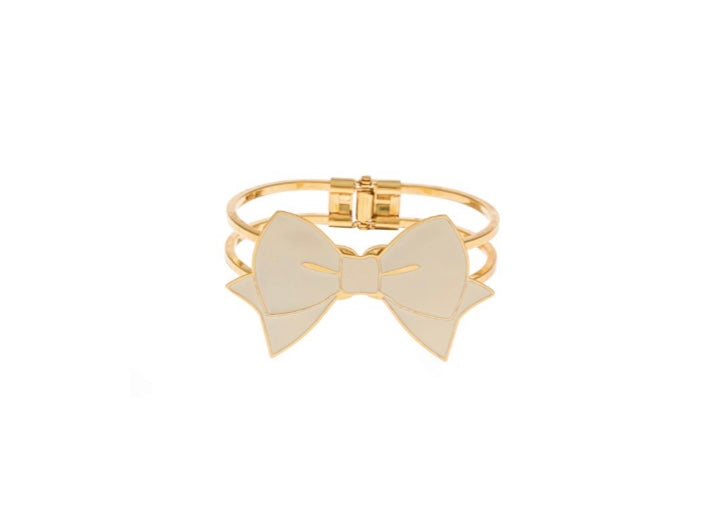 Bracciale principessa glam fiocco bow White