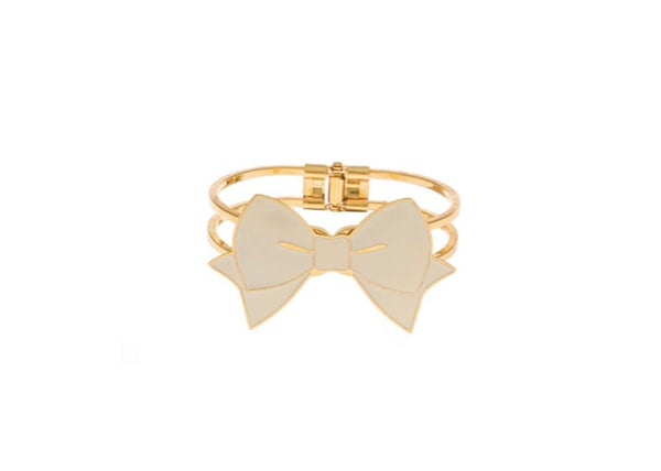 Bracciale principessa glam fiocco bow White