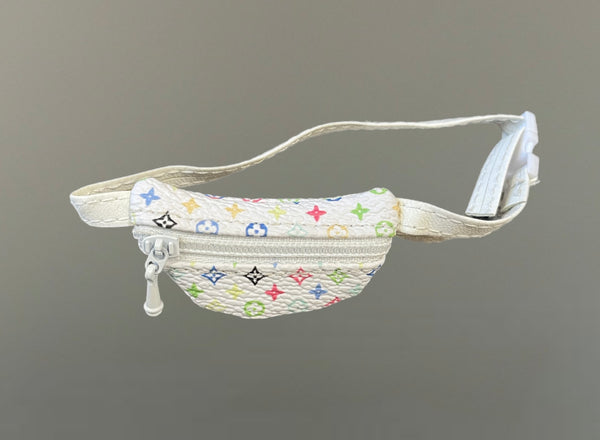 Marsupio apribile per Labubu bianco e multicolor