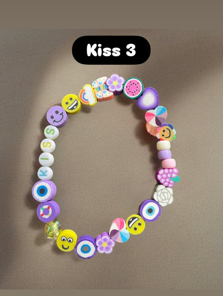 Cavigliera multi charms smile fruit parolina vari colori