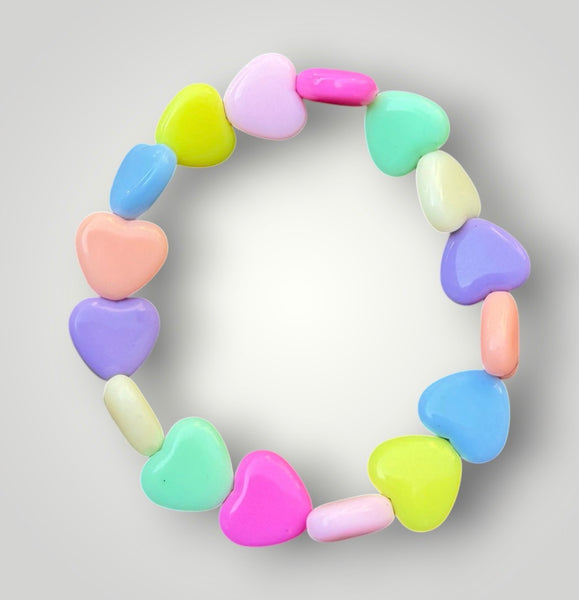 Bracciale colors Beads giro cuori small effetto lucido  il più richiesto