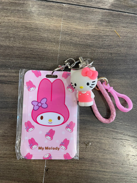 Portabadge portacarte portafoto My Melody & hallo kitty