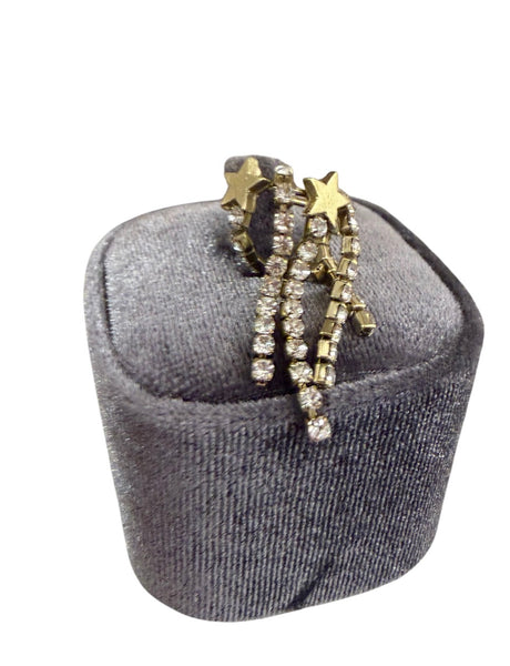 Mono earcuff crystal tennis e stelle