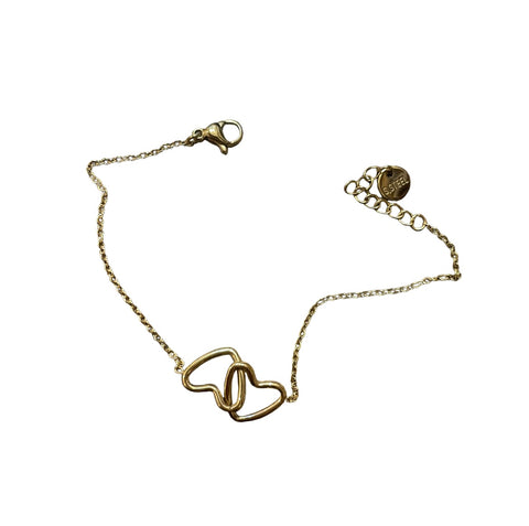 Bracciale doppio cuore due varianti colore