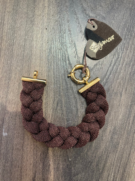 Bracciale So glamour treccia vari colori