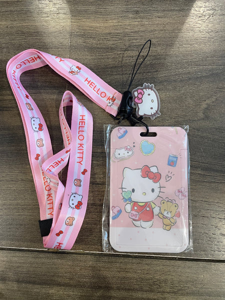 Portabadge portacarte portafoto hallo kitty teddy bear