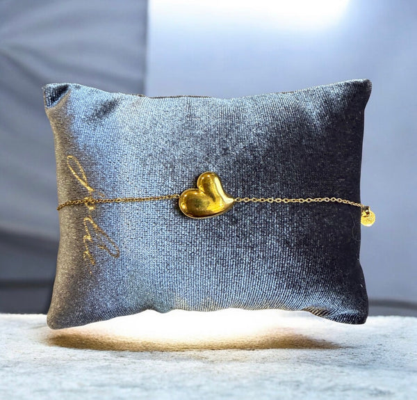 Bracciale cuore puff