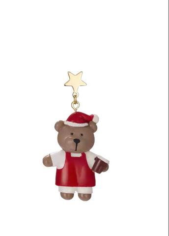 Mono orecchino Christmas Edition teddy bear orsacchiotto Natale