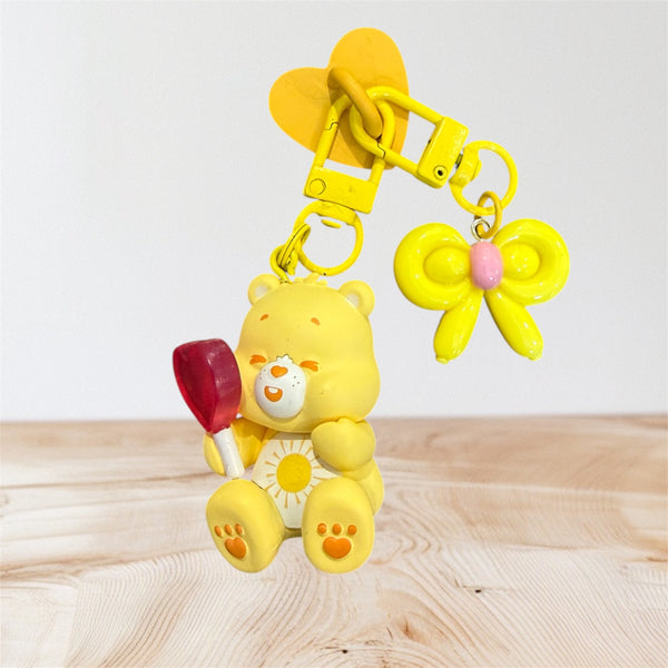 Pimp your phone orsetto del cuore giallo con palloncino a cuore