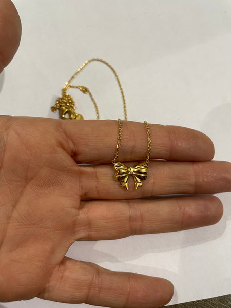 Collana Mini fiocco due varianti colore