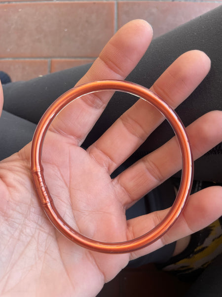 Jelly bangle oro rosa dark brillante