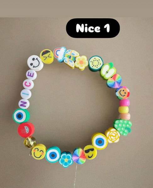 Cavigliera multi charms smile fruit parolina vari colori