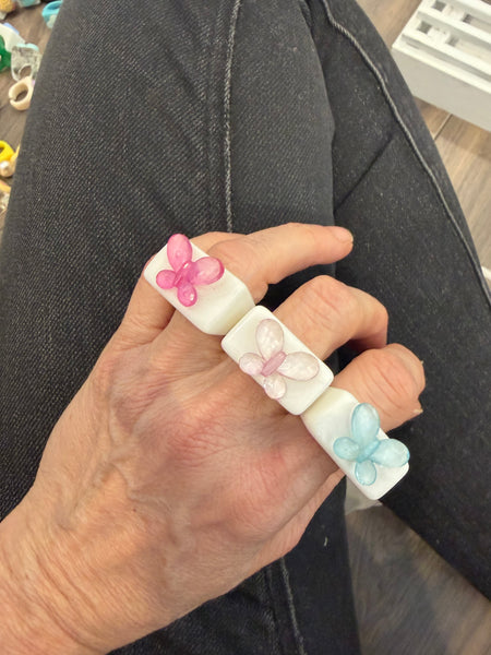 Anello resina farfalla l’anello sceglie dove andare vari colori