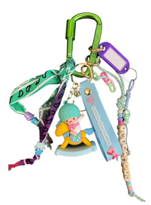 Pimp your Bag Keychain charms per borsa e portachiavi little twin star gemello Kiki cavalluccio a dondolo