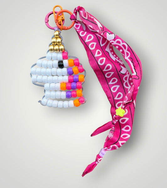 Pimp your bag Colors keychain unicorno  portafortuna  pony Beads Vari utilizzi e vari colori