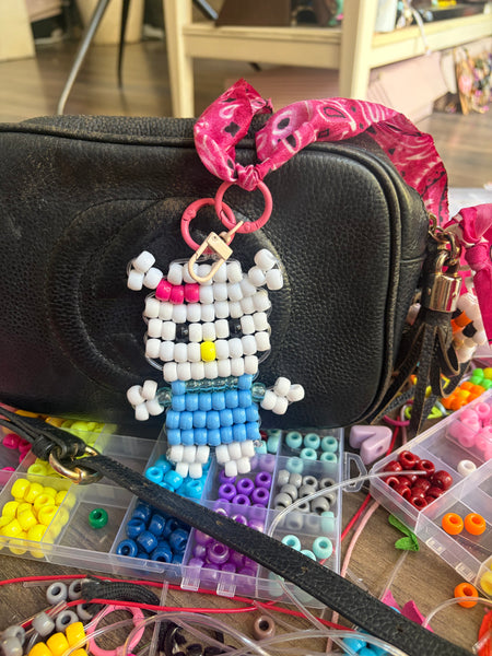 Pimp your bag Colors keychain gattino pony Beads Vari utilizzi e vari colori
