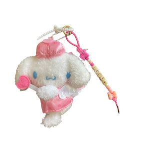 Portachiavi e applique borsa Pimp your Bag Cinnamorol Angel cuore   in peluche