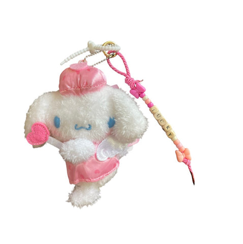 Portachiavi e applique borsa Pimp your Bag Cinnamorol Angel cuore   in peluche