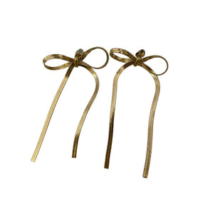 Coppia orecchini fiocco snake